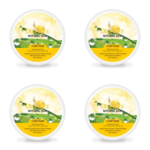 Deoproce Natural Skin Gold Snail Nourishing Cream 100g*4Pcs