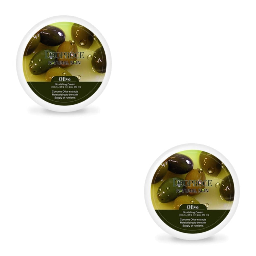 Deoproce Natural Skin Olive Nourishing Cream 100g*2Pcs
