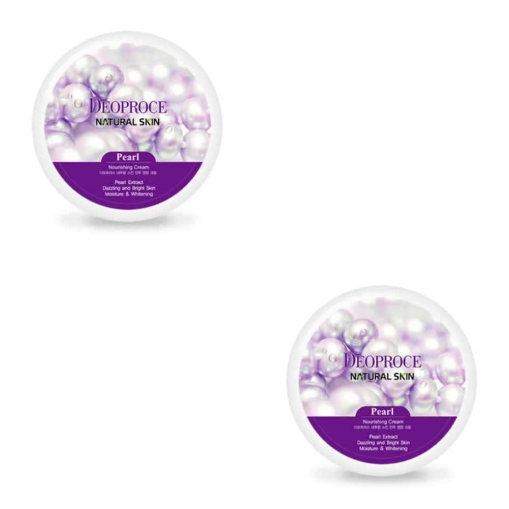 Deoproce Natural Skin Pearl Nourishing Cream 100g*2Pcs