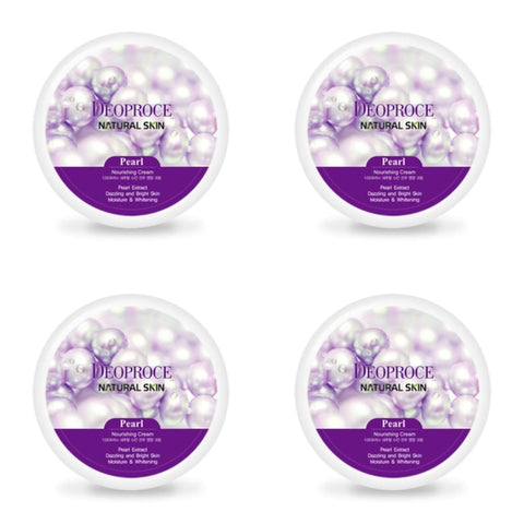 Deoproce Natural Skin Pearl Nourishing Cream 100g*4Pcs