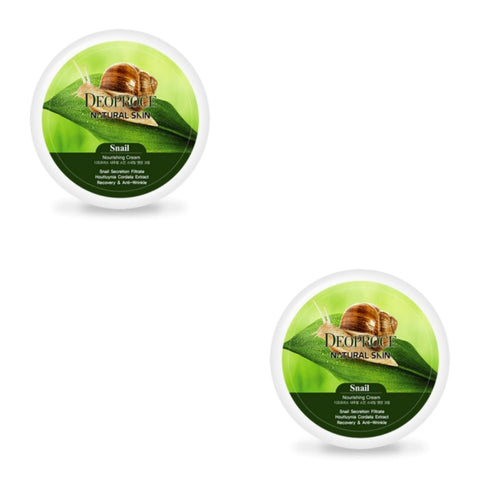 Deoproce Natural Skin Snail Nourishing Cream 100g*2Pcs