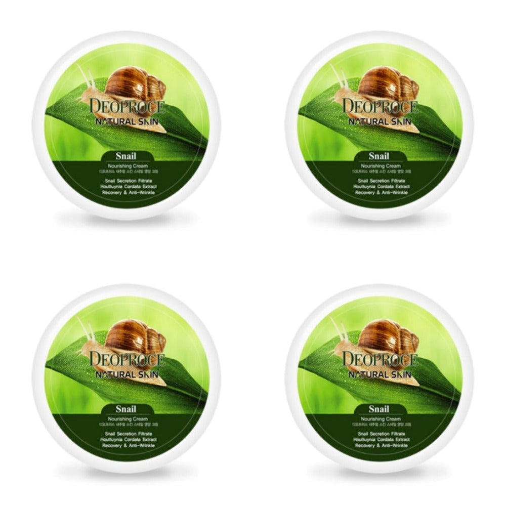 Deoproce Natural Skin Snail Nourishing Cream 100g*4Pcs