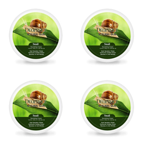 Deoproce Natural Skin Snail Nourishing Cream 100g*4Pcs