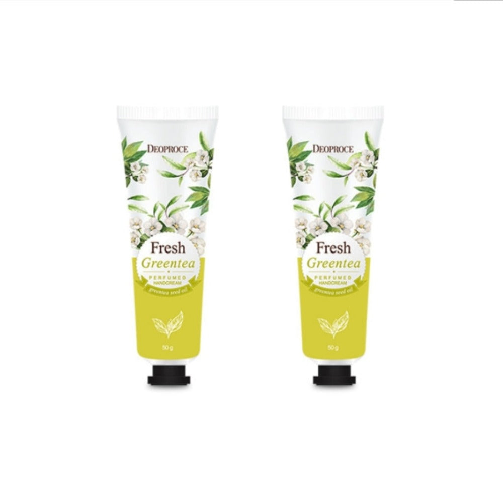 Deoproce Perfumed Hand Cream Fresh Green Tea 50g*2Pcs
