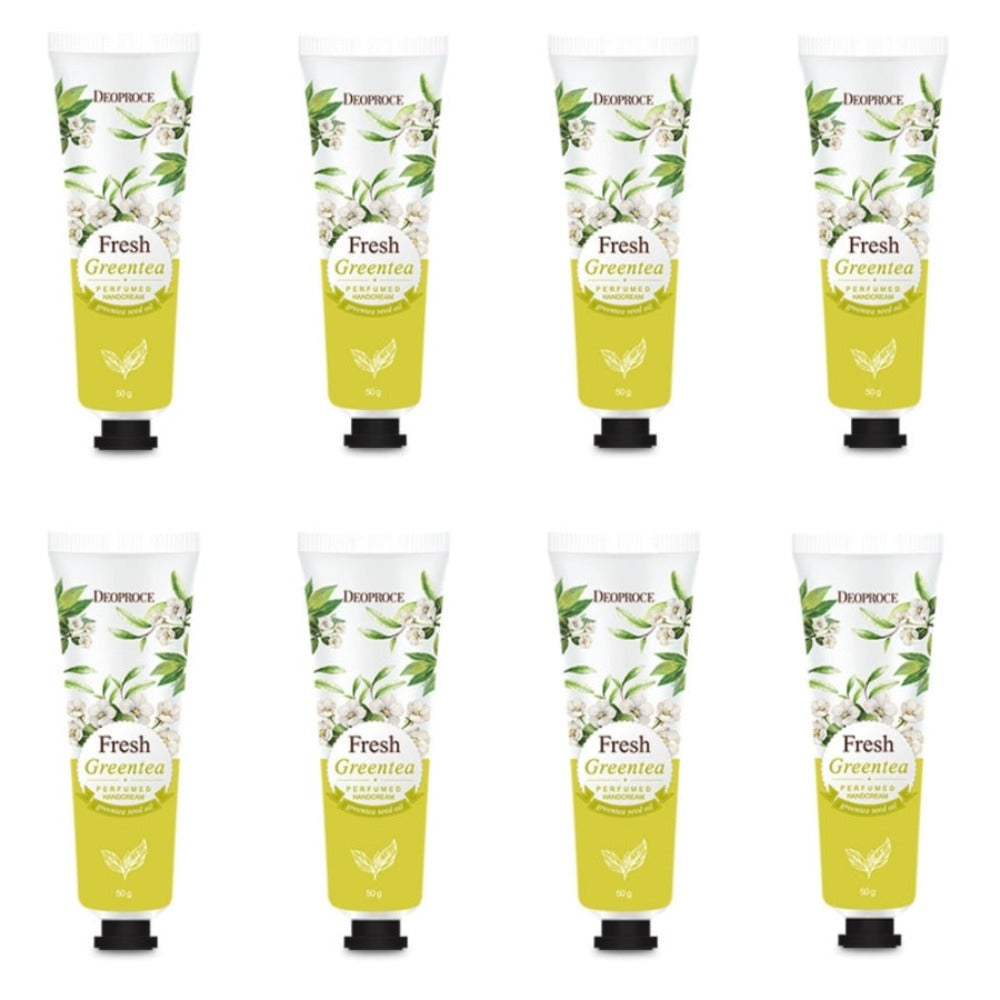 Deoproce Perfumed Hand Cream Fresh Green Tea 50g*8Pcs