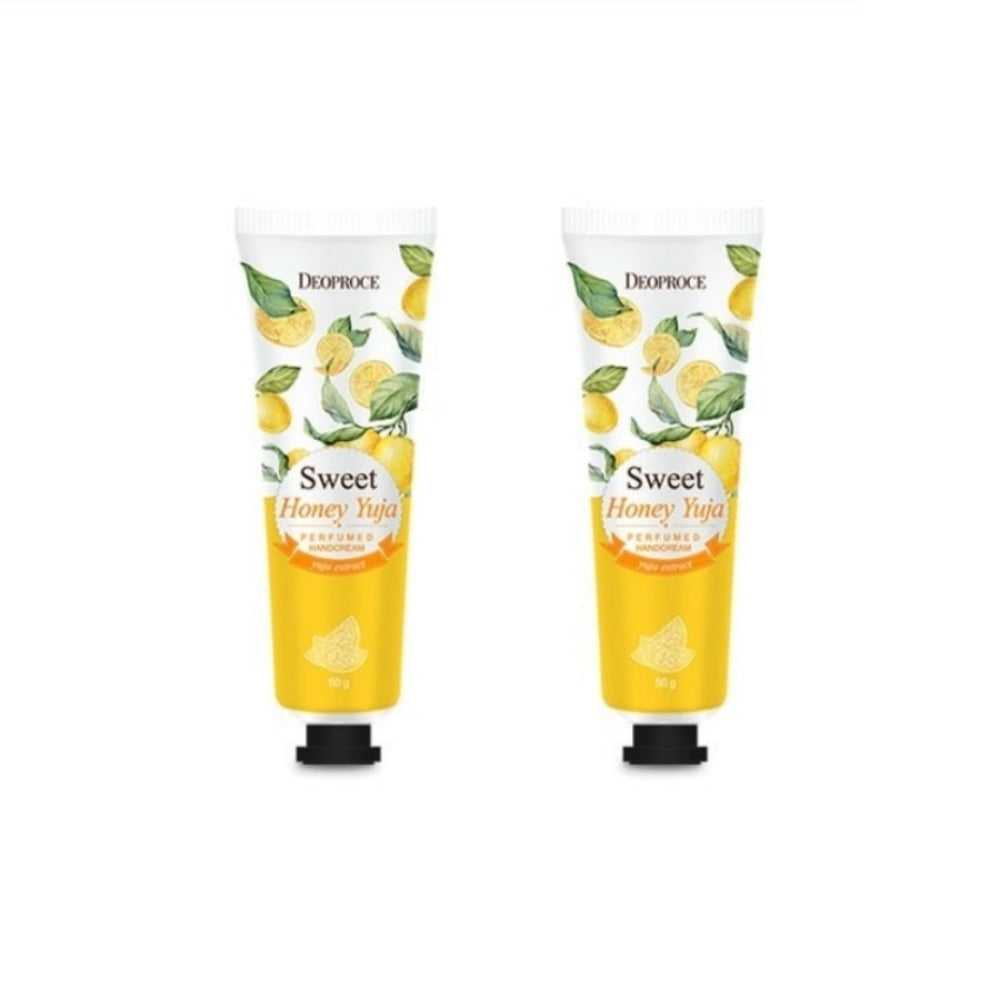 Deoproce Perfumed Hand Cream Sweet Honey Yuja 50g*2Pcs