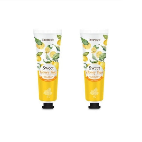 Deoproce Perfumed Hand Cream Sweet Honey Yuja 50g*2Pcs