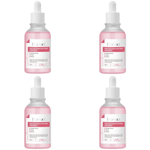 Deoproce Pink Collagen Boosting Ampoule 100ml*4Pcs