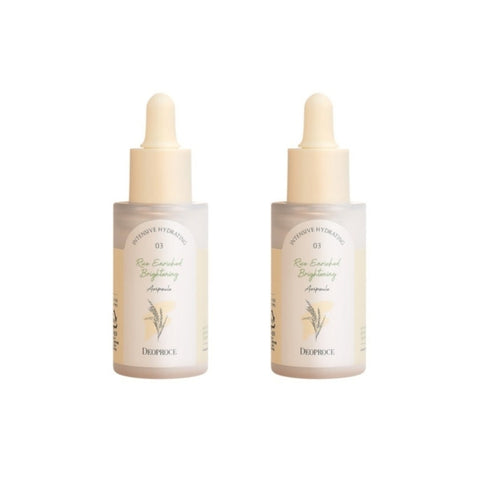 Deoproce Rice Enriched Brightening Ampoule 30ml*2Pcs