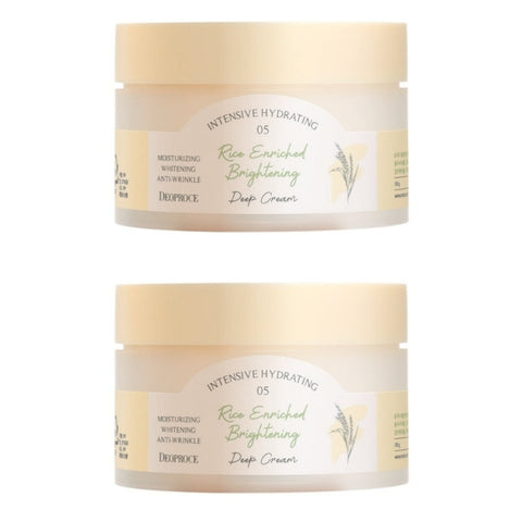 Deoproce Rice Enriched Brightening Deep Cream 100g*2Pcs