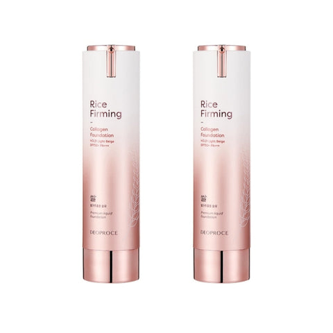 Deoproce Rice Firming Collagen Foundation No.23 Natural Beige SPF50+ PA+++ 50g*2Pcs
