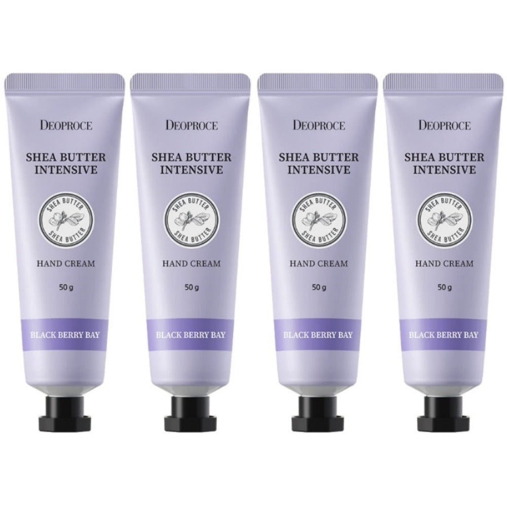 Deoproce Shea Butter Intensive Hand Cream Black Berry Bay 50g*4Pcs