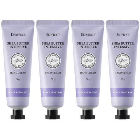Deoproce Shea Butter Intensive Hand Cream Black Berry Bay 50g*4Pcs