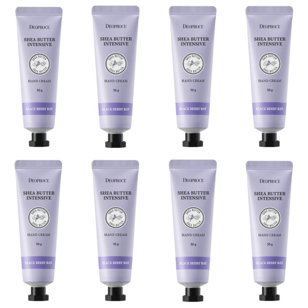 Deoproce Shea Butter Intensive Hand Cream Black Berry Bay 50g*8Pcs