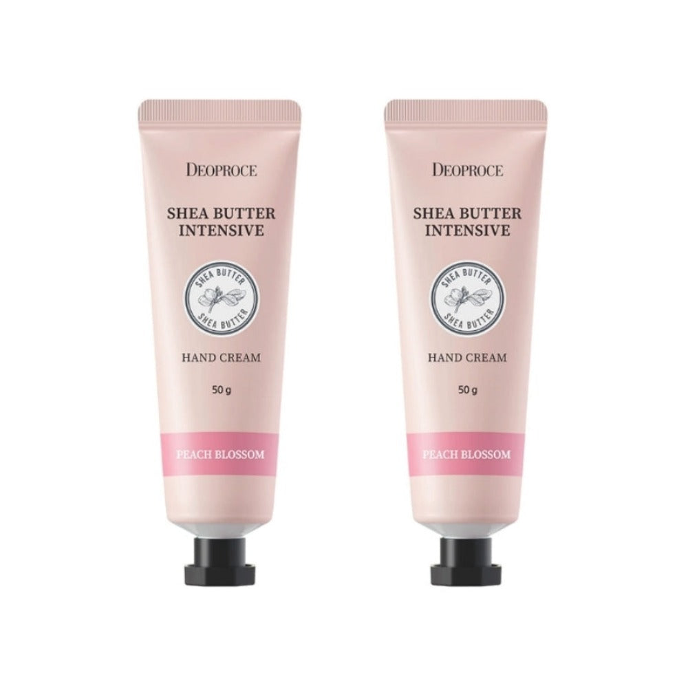 Deoproce Shea Butter Intensive Hand Cream Peach Blossom 50g*2Pcs