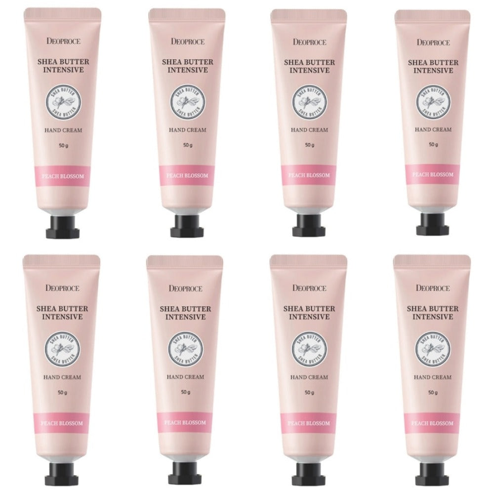 Deoproce Shea Butter Intensive Hand Cream Peach Blossom 50g*8Pcs