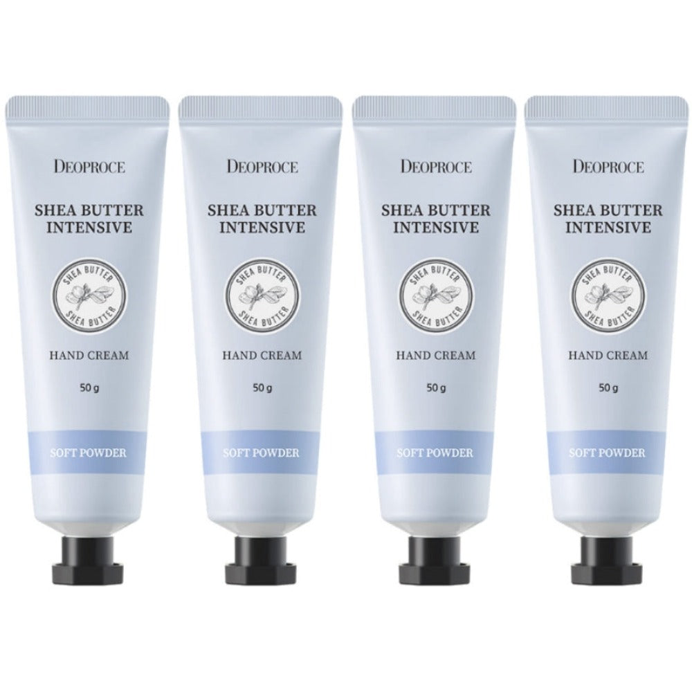Deoproce Shea Butter Intensive Hand Cream Soft Powder 50g*4Pcs