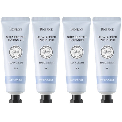 Deoproce Shea Butter Intensive Hand Cream Soft Powder 50g*4Pcs