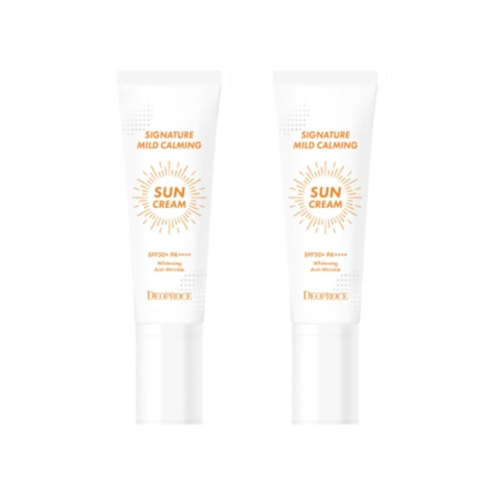 Deoproce Signature Mild Calming Sun Cream SPF50+ PA++++ 50g*2Pcs
