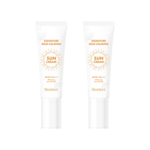 Deoproce Signature Mild Calming Sun Cream SPF50+ PA++++ 50g*2Pcs