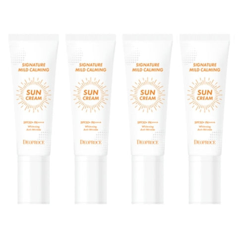 Deoproce Signature Mild Calming Sun Cream SPF50+ PA++++ 50g*4Pcs