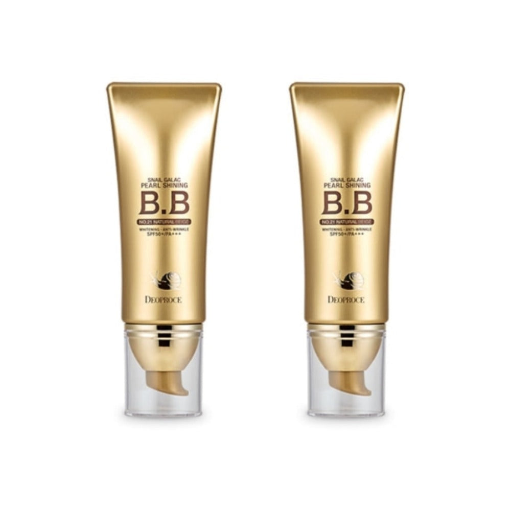 Deoproce Snail Galac-Tox Pearl Shining BB No.21 SPF50+ PA+++ 40g*2Pcs