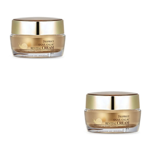 Deoproce Snail Galac Revital Cream 50g*2Pcs