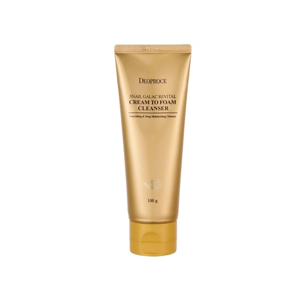 Deoproce Snail Galac Revital Cream to Foam Cleanser 100g
