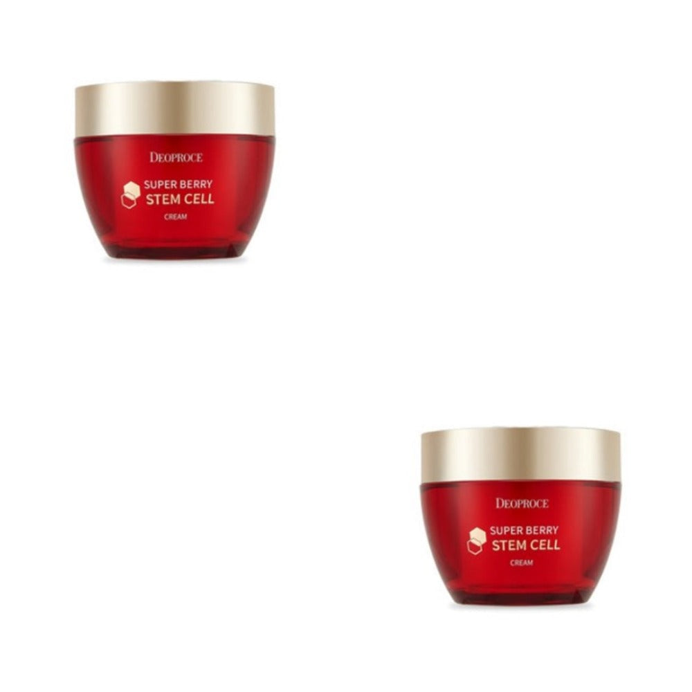 Deoproce Super Berry Stem Cell Cream 50ml*2Pcs