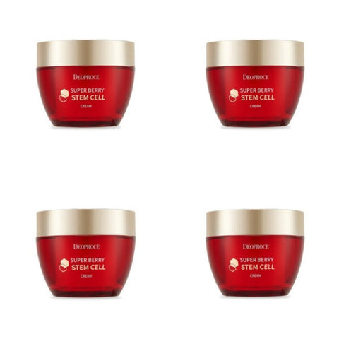 Deoproce Super Berry Stem Cell Cream 50ml*4Pcs