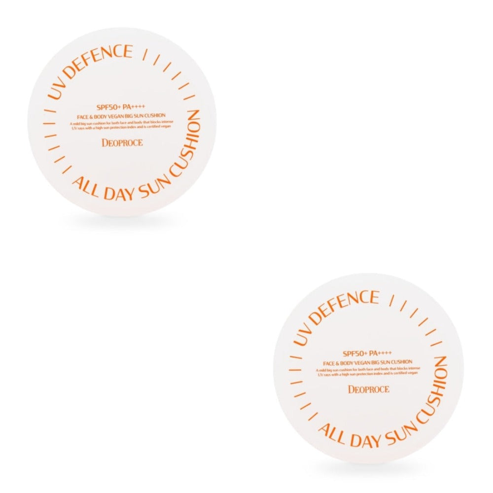 Deoproce UV Defence All Day Sun Cushion SPF50+ PA++++ 25g*2Pcs