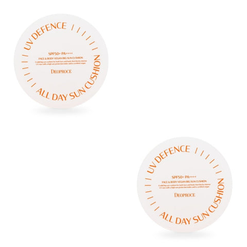 Deoproce UV Defence All Day Sun Cushion SPF50+ PA++++ 25g*2Pcs