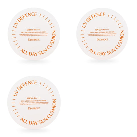 Deoproce UV Defence All Day Sun Cushion SPF50+ PA++++ 25g*3Pcs