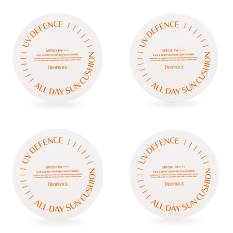 Deoproce UV Defence All Day Sun Cushion SPF50+ PA++++ 25g*4Pcs