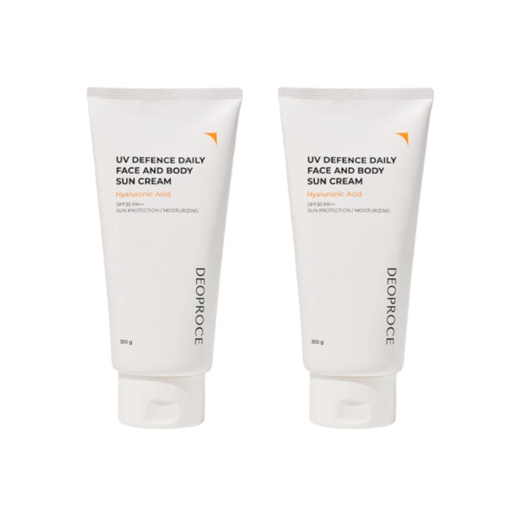 Deoproce UV Defence Daily Face and Body Sun Cream SPF30 PA++ 300g*2Pcs