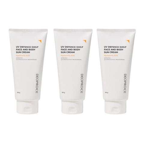 Deoproce UV Defence Daily Face and Body Sun Cream SPF30 PA++ 300g*3Pcs