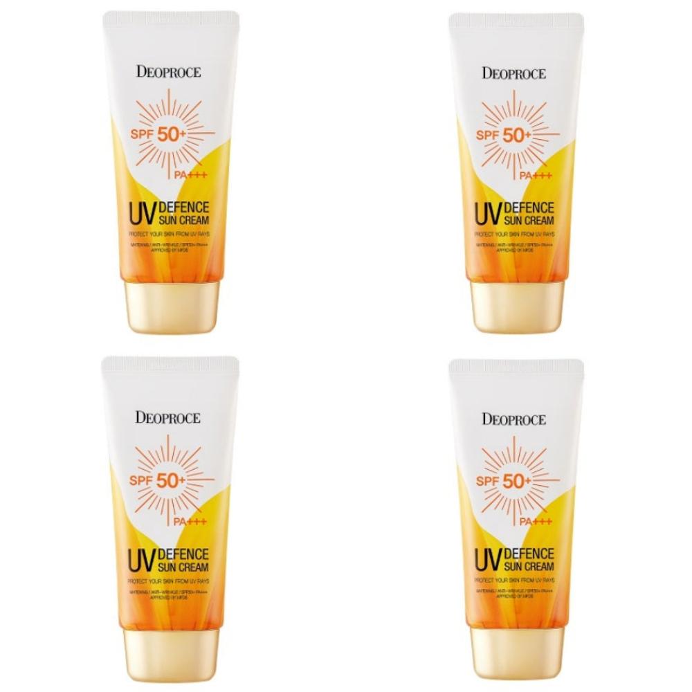 Deoproce UV Defence Sun Cream SPF50+ PA+++ 70ml*4Pcs