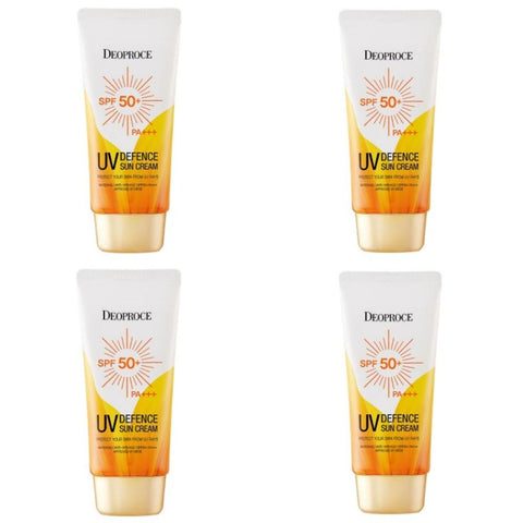 Deoproce UV Defence Sun Cream SPF50+ PA+++ 70ml*4Pcs