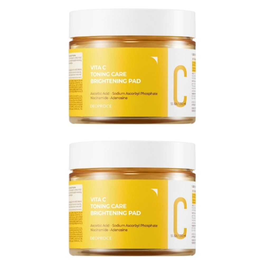 Deoproce Vita C Toning Care Brightening Pad 55ea 231ml*2Pcs