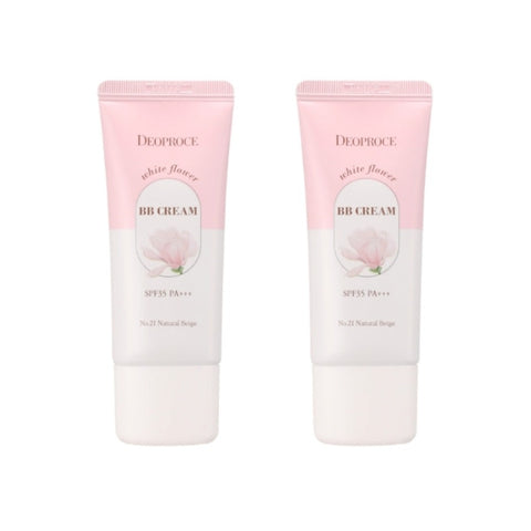 Deoproce White Flower BB Cream No.21 Natural Beige 30g*2Pcs