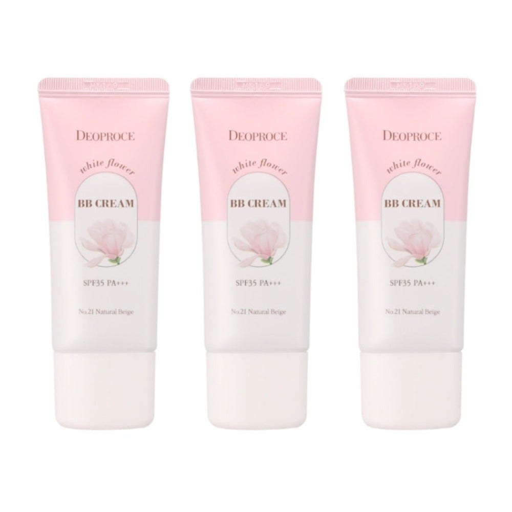 Deoproce White Flower BB Cream No.23 Sand Beige 30g*3Pcs