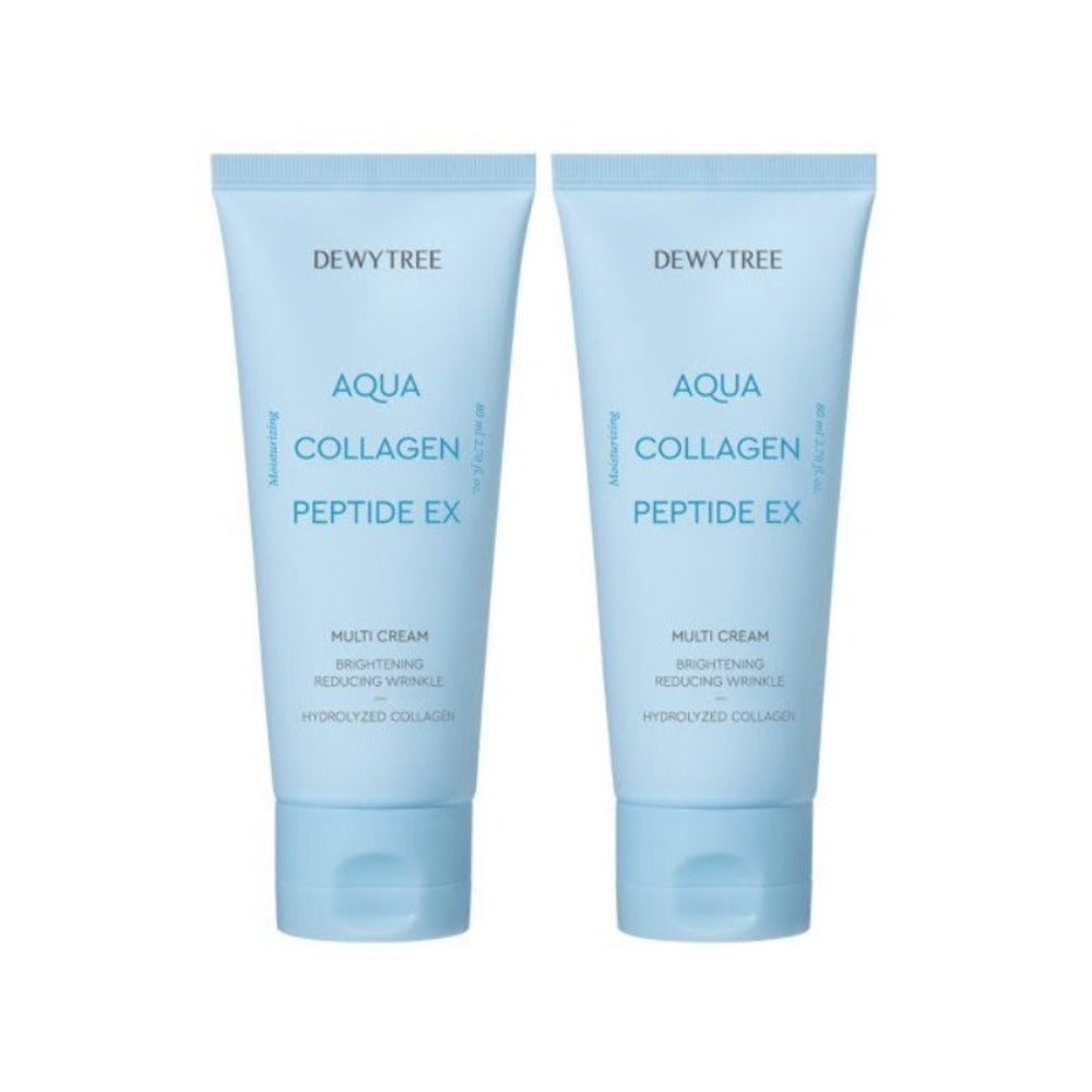 Dewytree Aqua Collagen Peptide EX Multi Cream 80ml*2Pcs