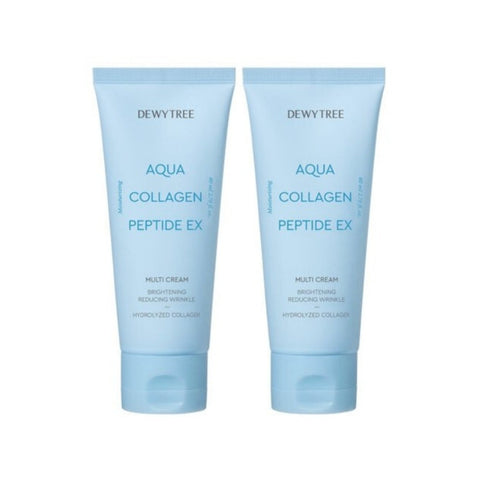 Dewytree Aqua Collagen Peptide EX Multi Cream 80ml*2Pcs