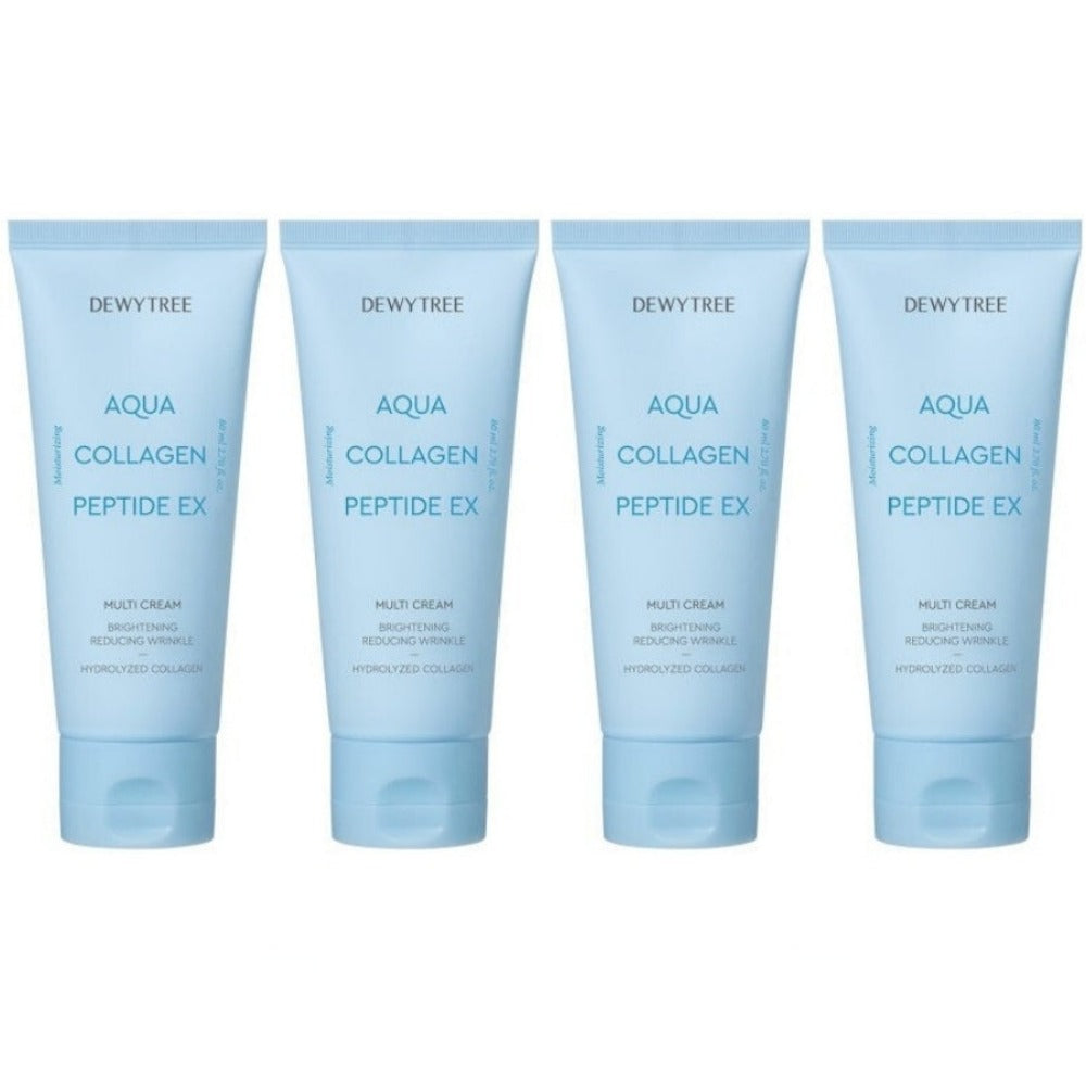 Dewytree Aqua Collagen Peptide EX Multi Cream 80ml*4Pcs