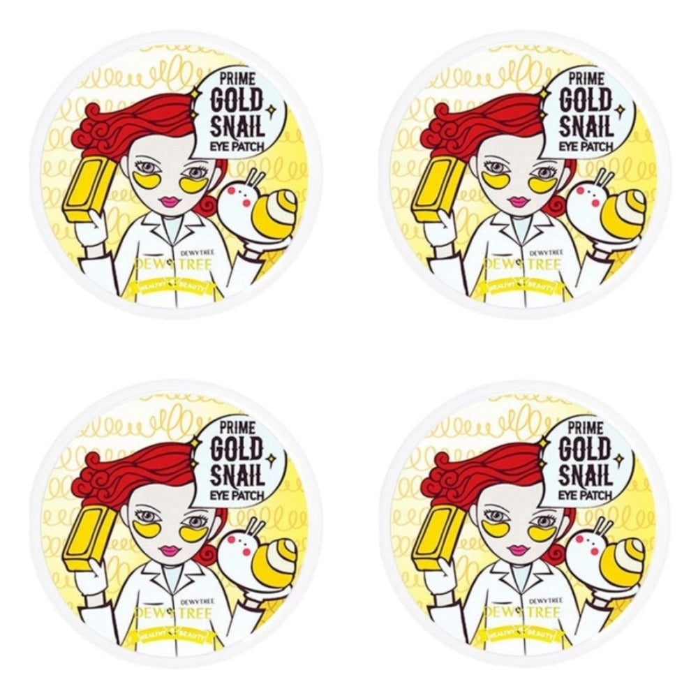 Dewytree Prime Gold Snail Eye Patch 60ea 90g*4Pcs