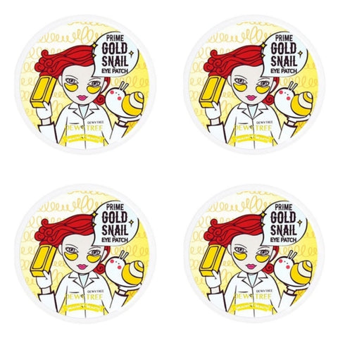 Dewytree Prime Gold Snail Eye Patch 60ea 90g*4Pcs
