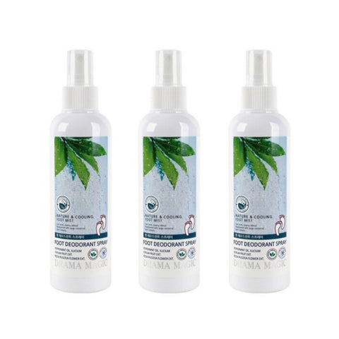 Drama Magic Foot Deodorant Spray 200ml*3Pcs