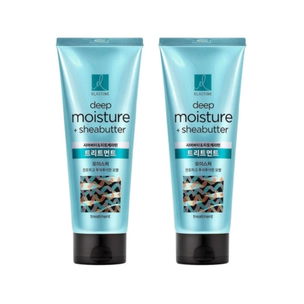 Elastine Deep Moisture Shea Butter & Phyto Keratin Hair Treamtent 300ml*2Pcs