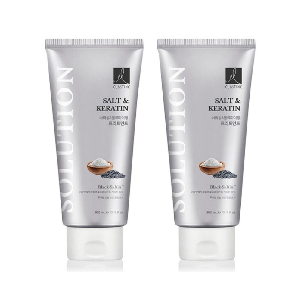 Elastine Hair Solution Nourishing & Volumizing Hair Treatment 300ml*2Pcs