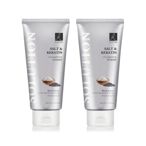 Elastine Hair Solution Nourishing & Volumizing Hair Treatment 300ml*2Pcs